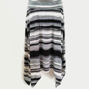 Joe B | Double sharkbite striped skirt